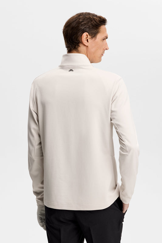 Leon Quarter Zip Mid Layer / Moonbeam