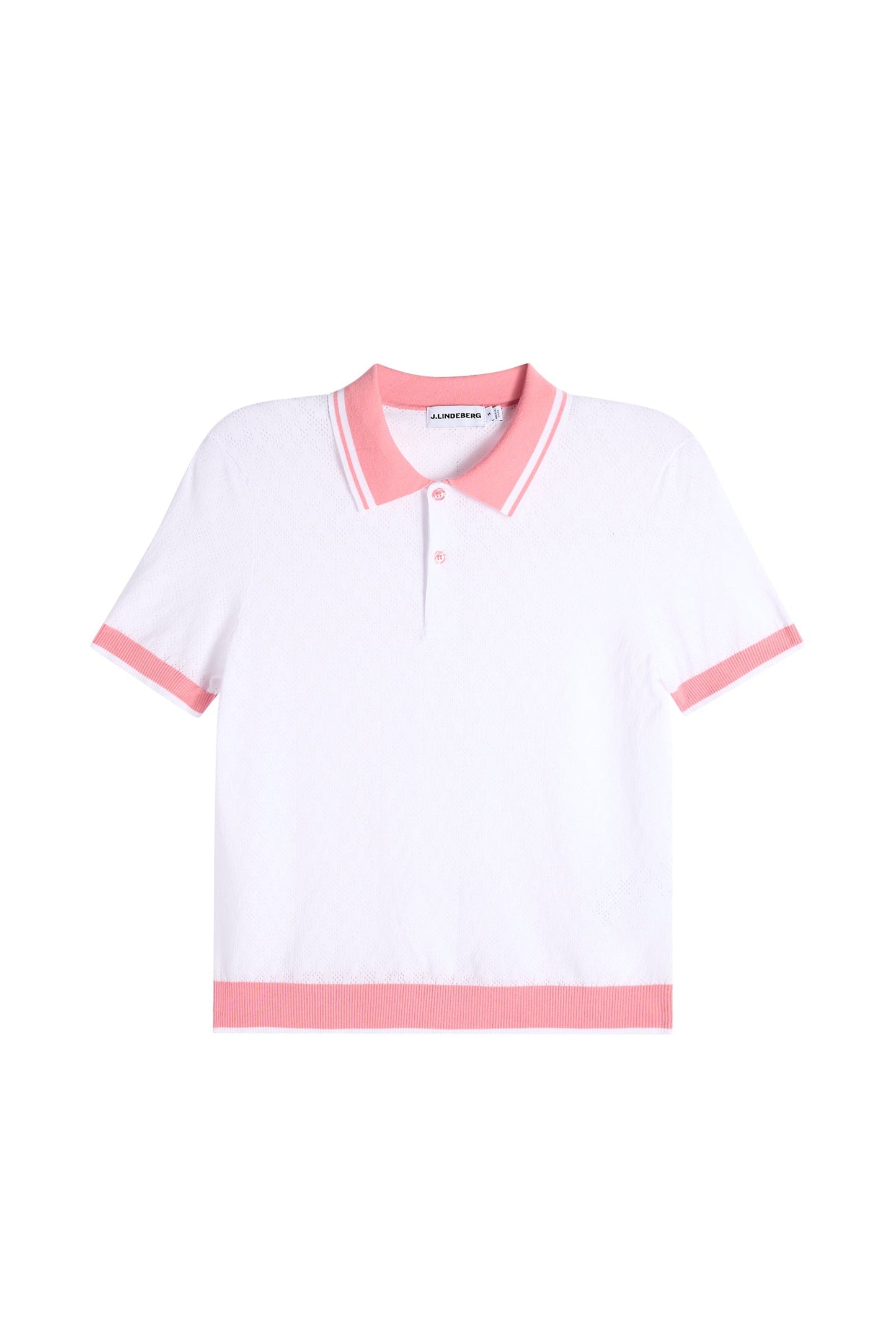 Polly Pointelle Polo / White