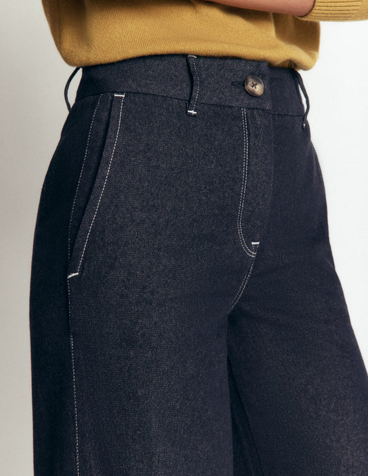 Belgravia Twill Trousers-Indigo