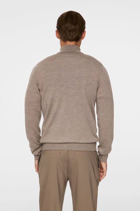 Kiyan Merino Quarter Zip / Brindle Melange