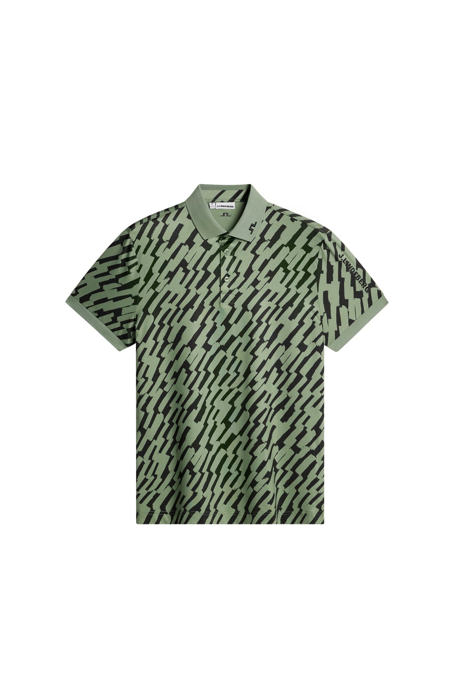 Tour Tech Print Polo / Oak Green M