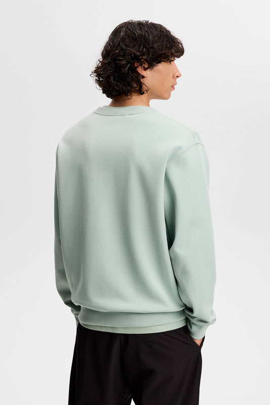 Club Printed Crew Neck / Jadeite