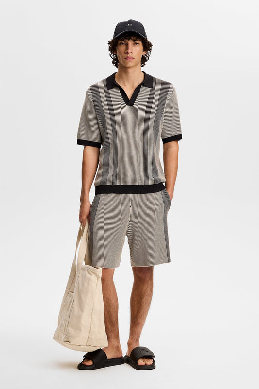Simon Knitted Shorts / Moonbeam