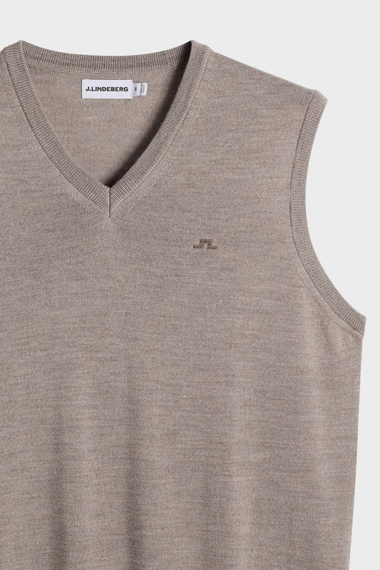 Liam Knitted Vest / Brindle Melange