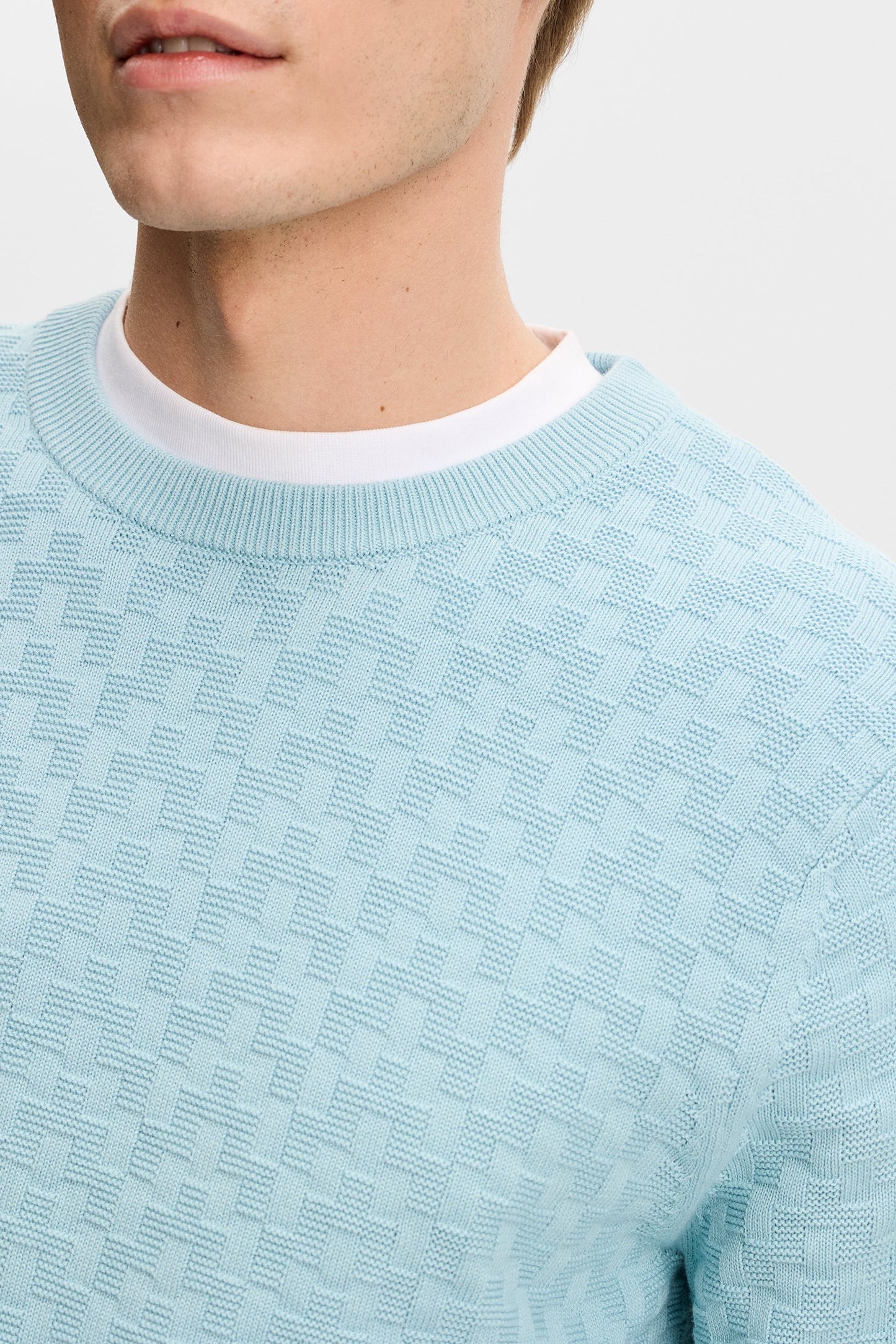 Arthur Knit Org Cotton / Forget-Me-Not
