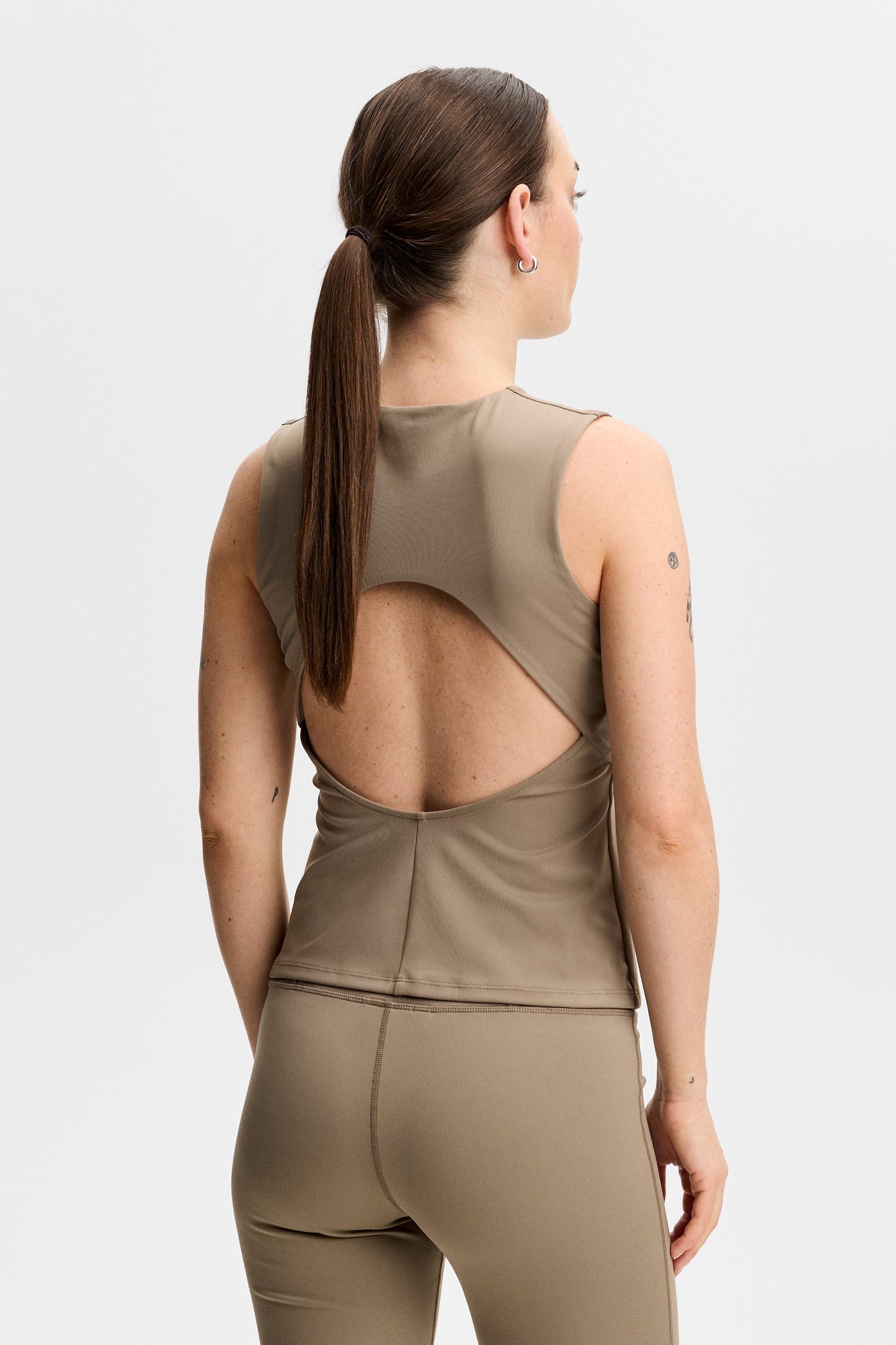 Clarisse Sleeveless Top / Brindle