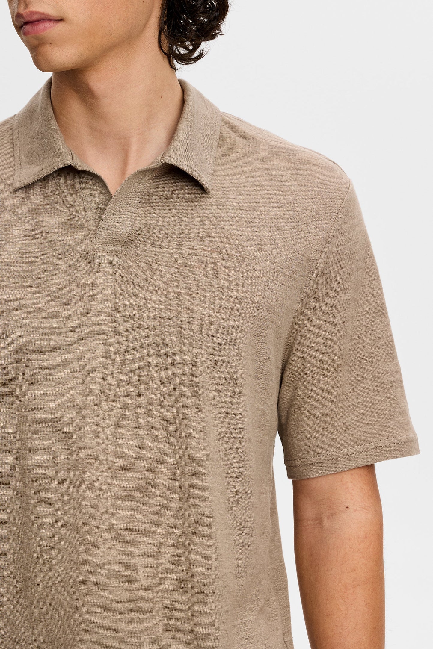 Roy Linen Polo / Brindle