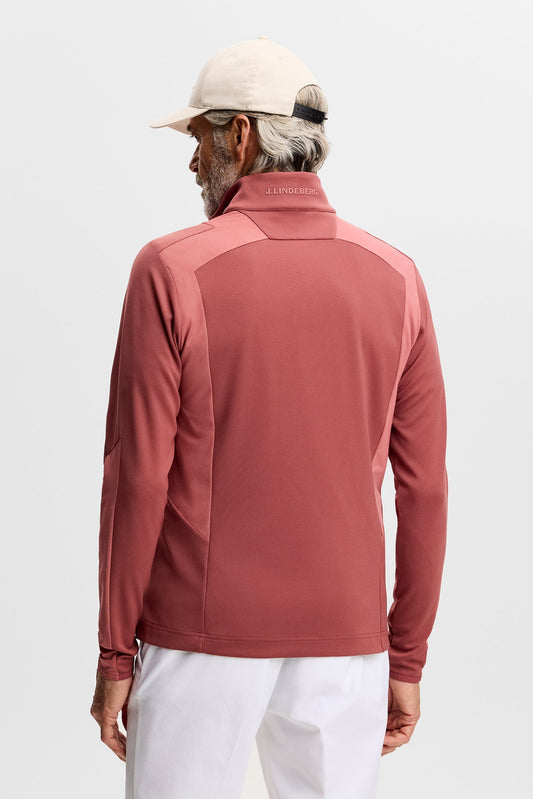 Lukas Quarter Zip Mid Layer / Apple Butter
