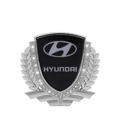 Heißer Verkauf 🎉50 % RABATT🎉3D Weizenohr Diamant Metall Kreativer Autoaufkleber