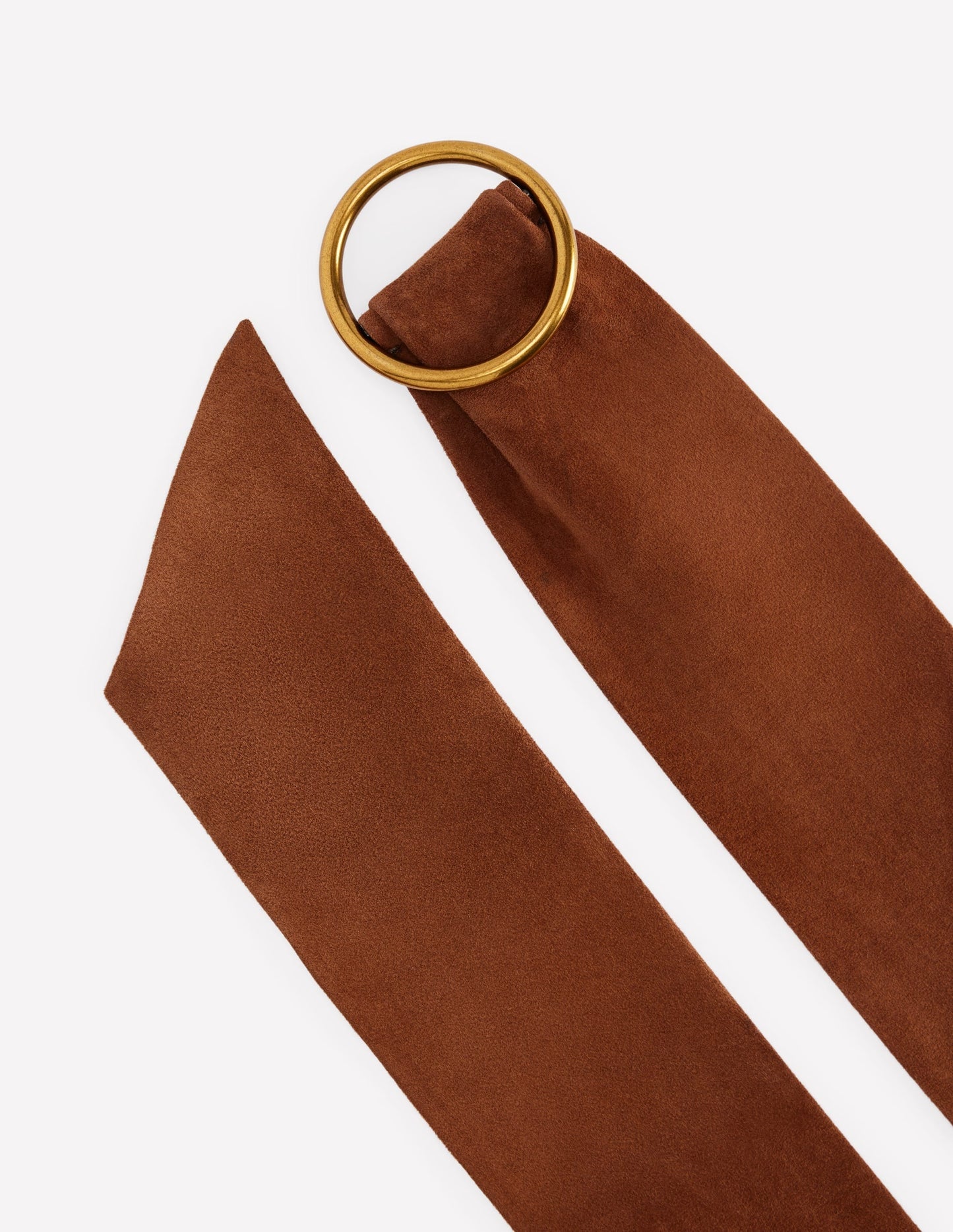 Wide Ring Waist Belt-Tan