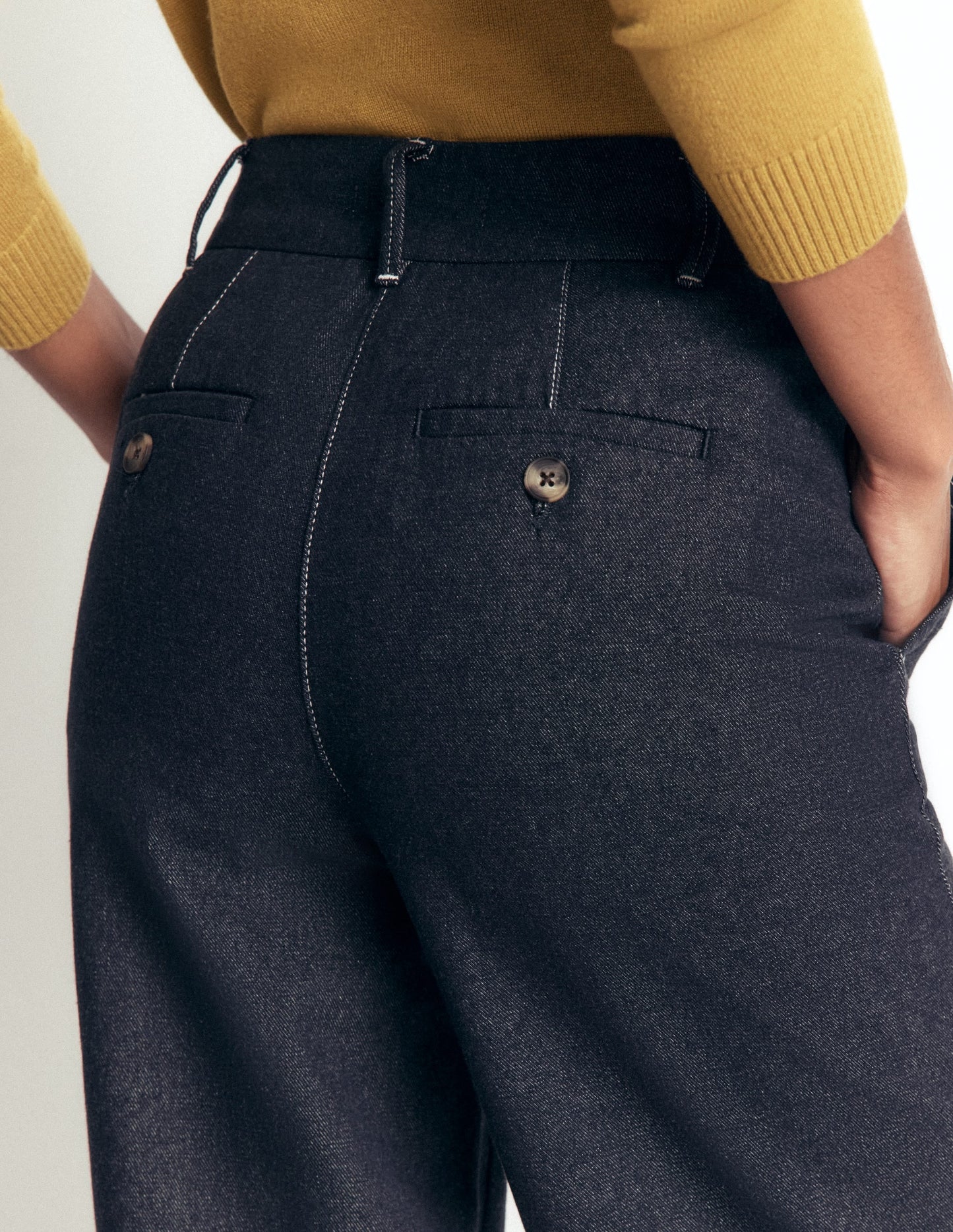 Belgravia Twill Trousers-Indigo