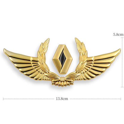 Autocollants de carrosserie 3D dorés pour voiture pour masquer les rayures, autocollants décoratifs, ailes, étiquette latérale, autocollants de logo de voiture
