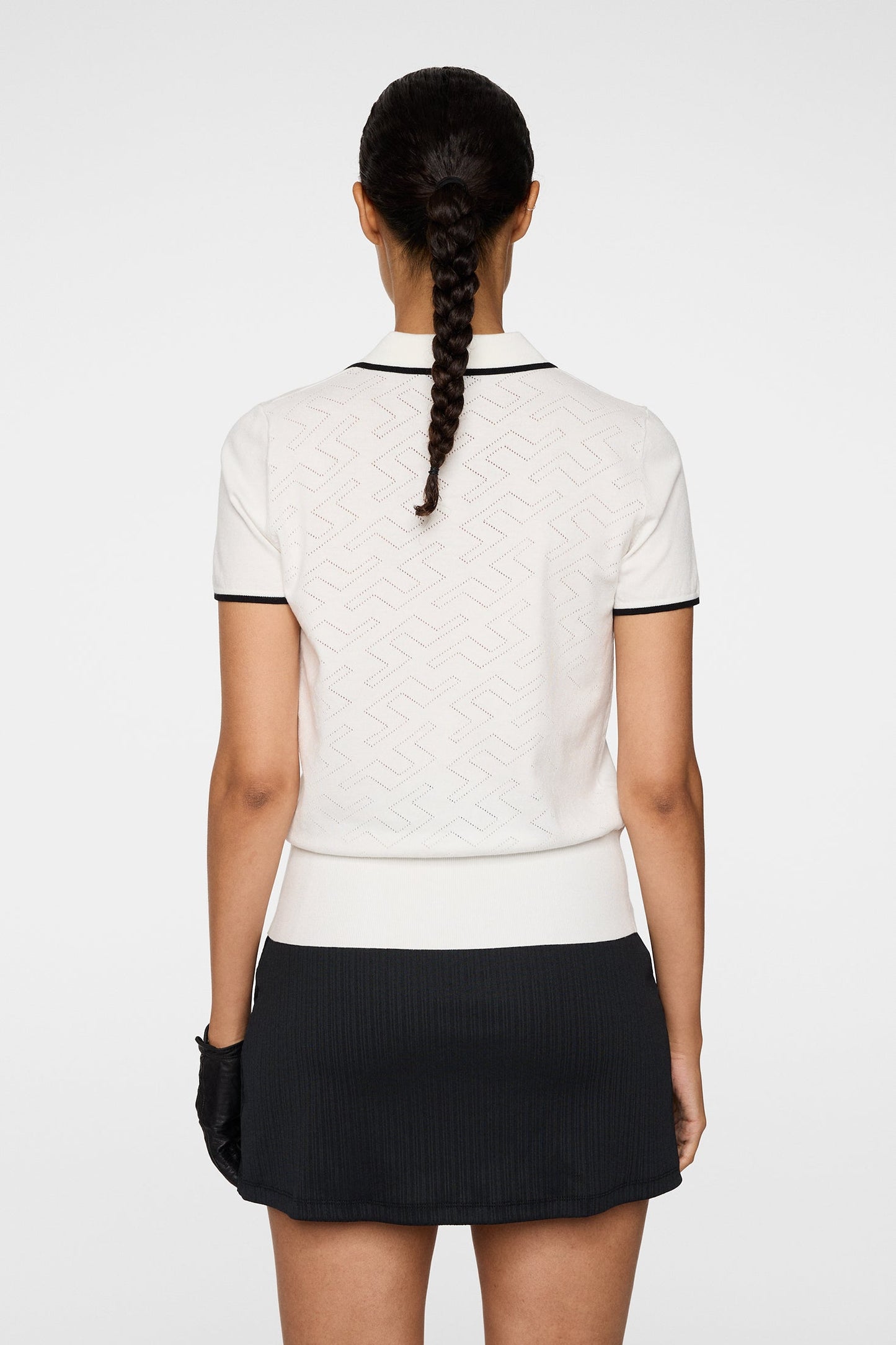 Malva Knitted Polo Shirt / White
