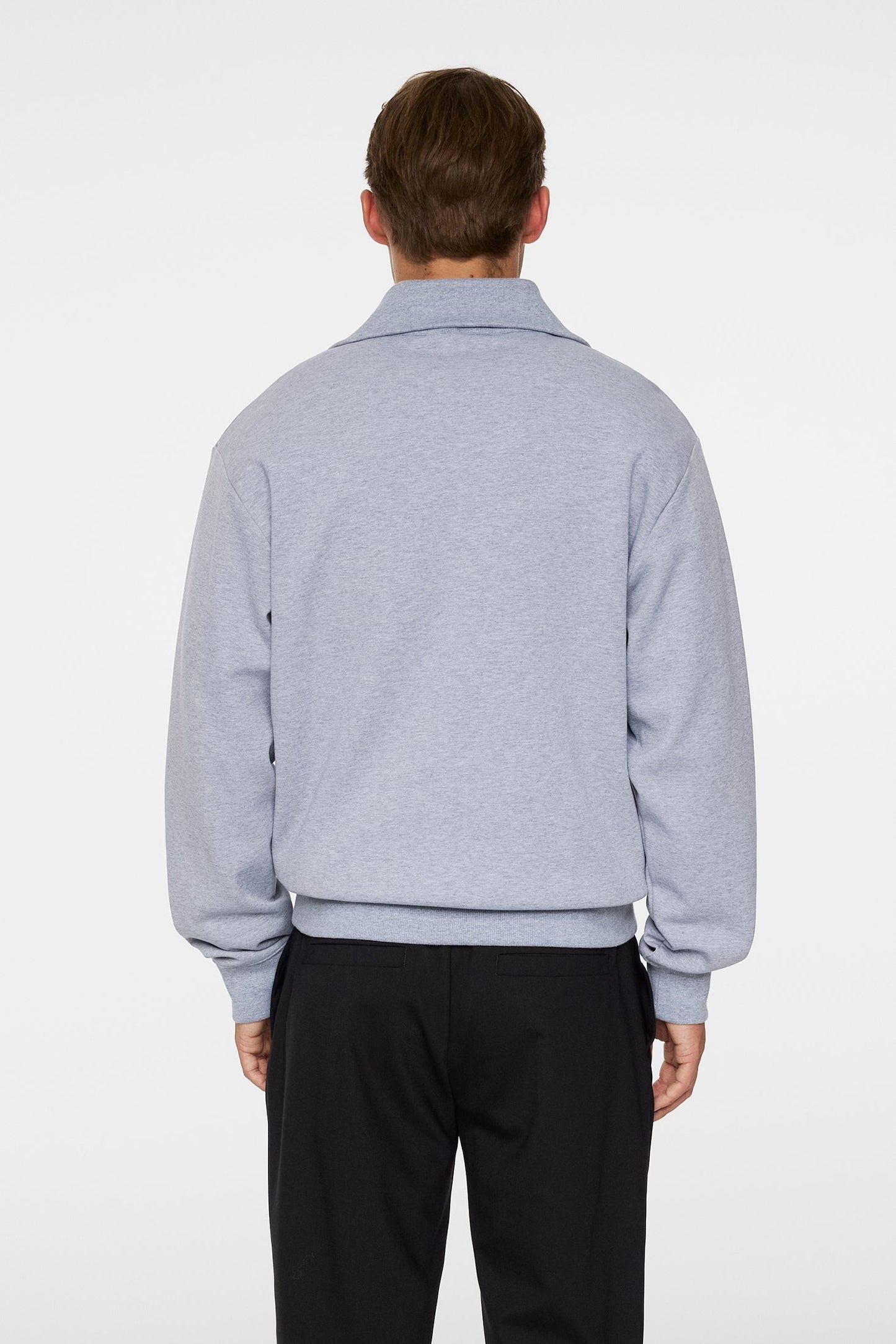 Callan quarter zip / Medium Grey Melange
