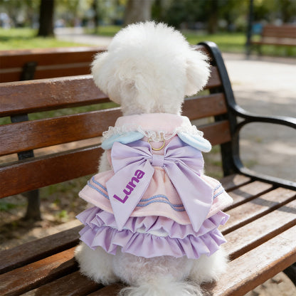 Personalized Name Pet Bowknot Dress | inPet27