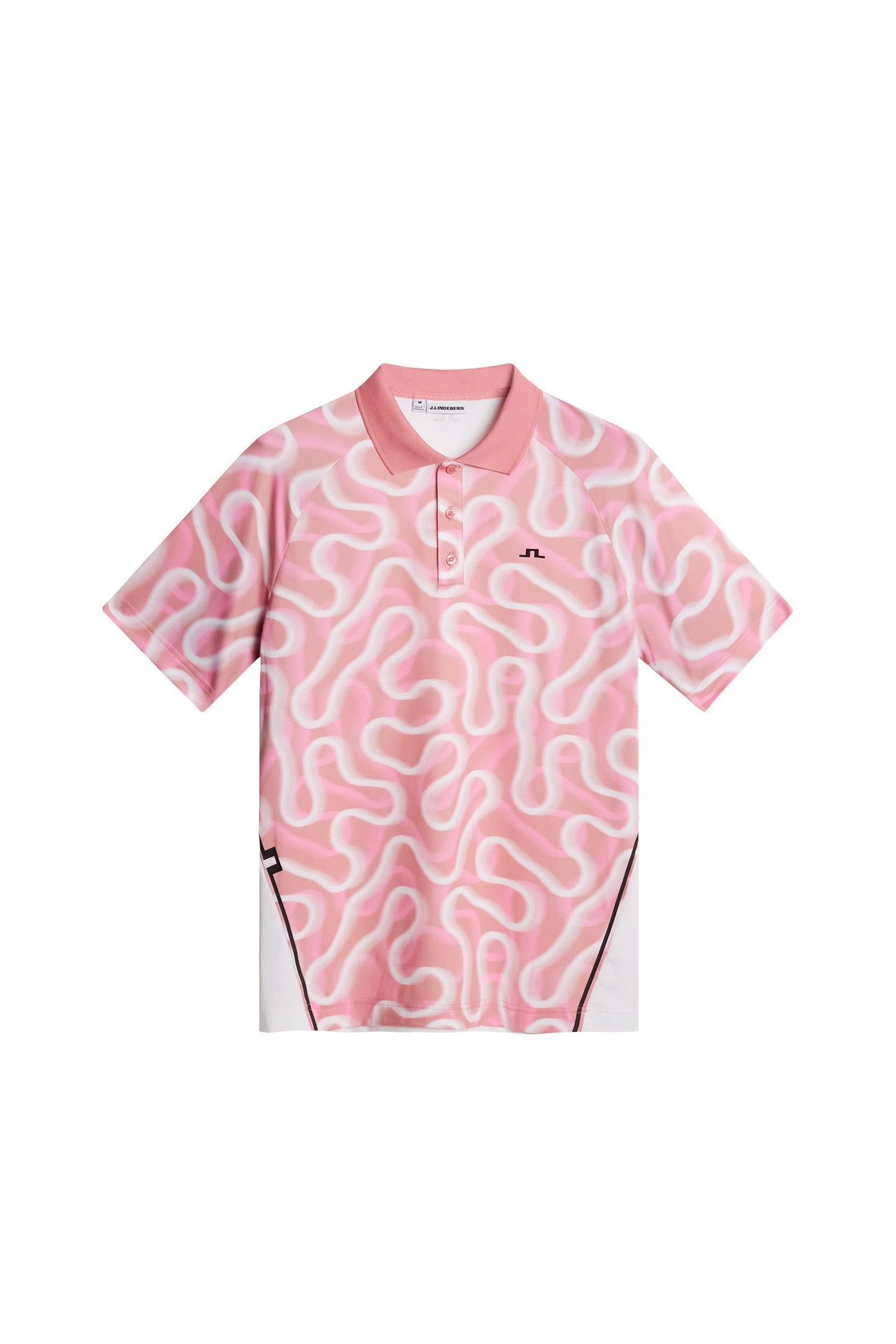 Paul Print Polo / Rally Flamingo M