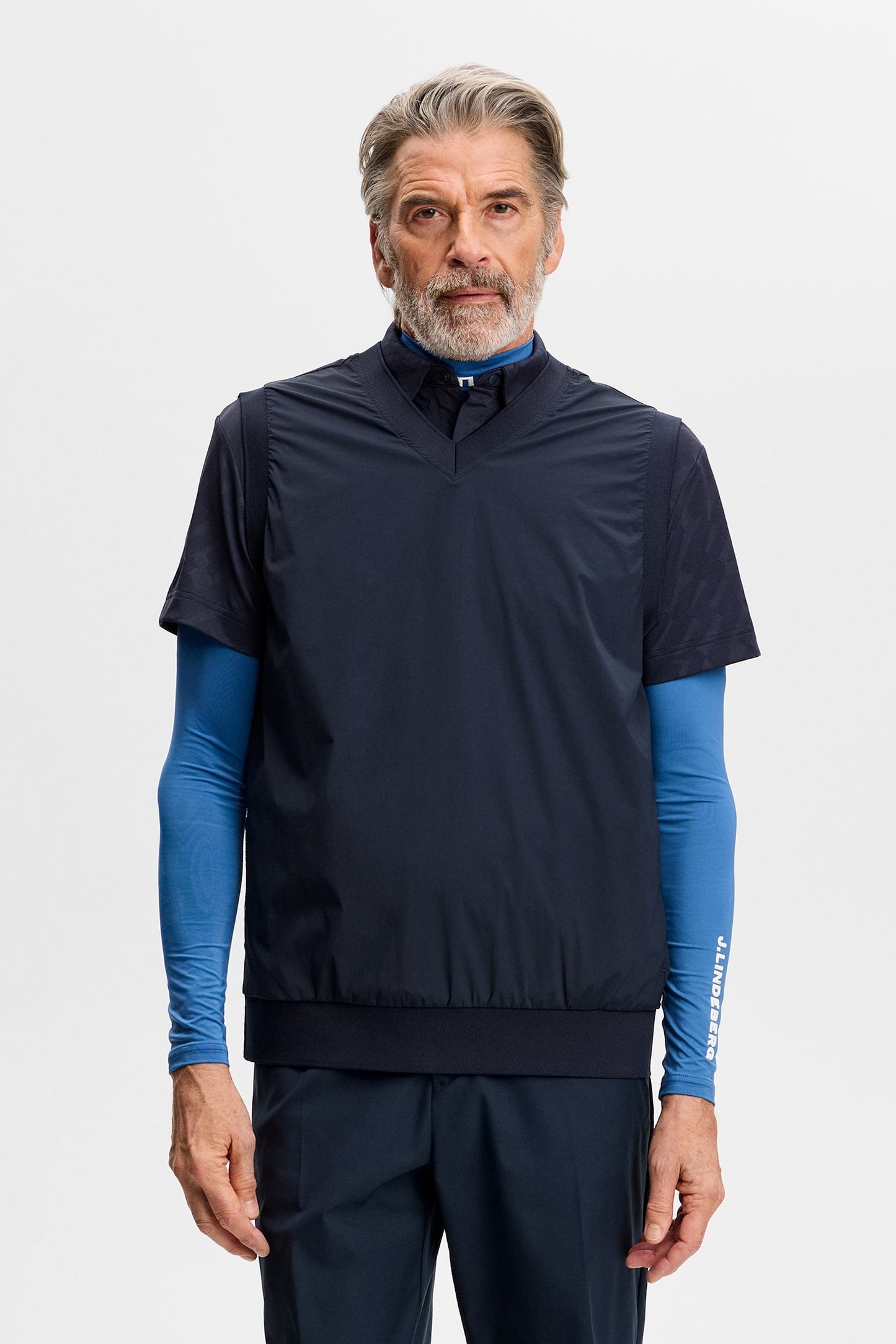 Hybrid Vest Windbreaker / Navy