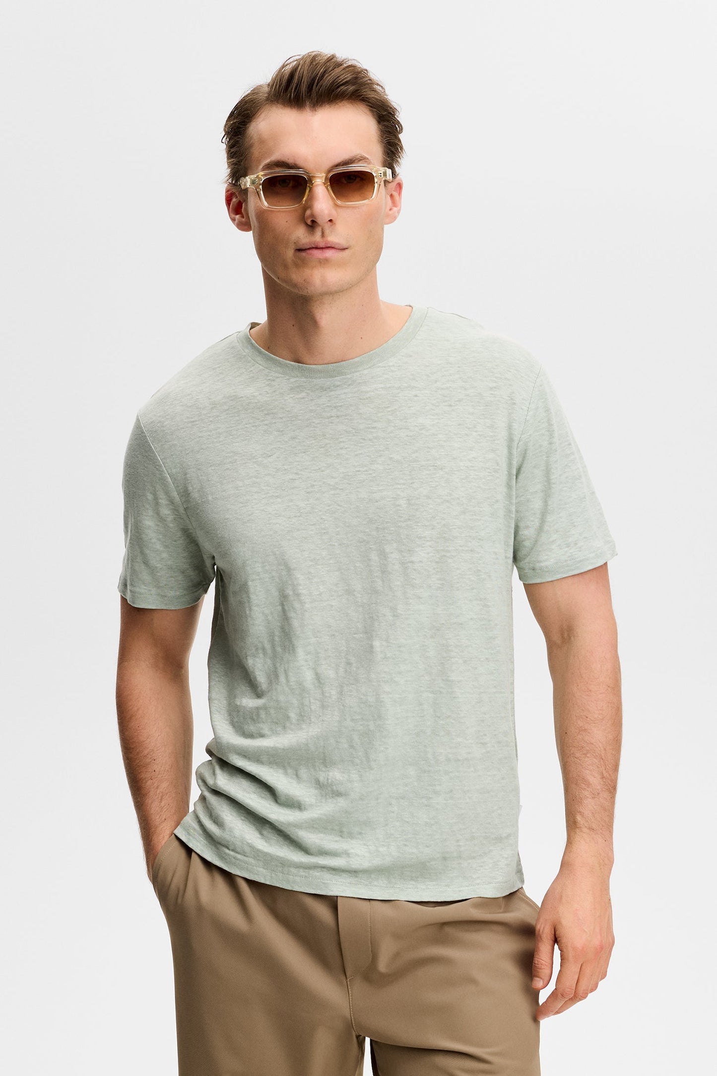 Coma Linen Tee / Jadeite