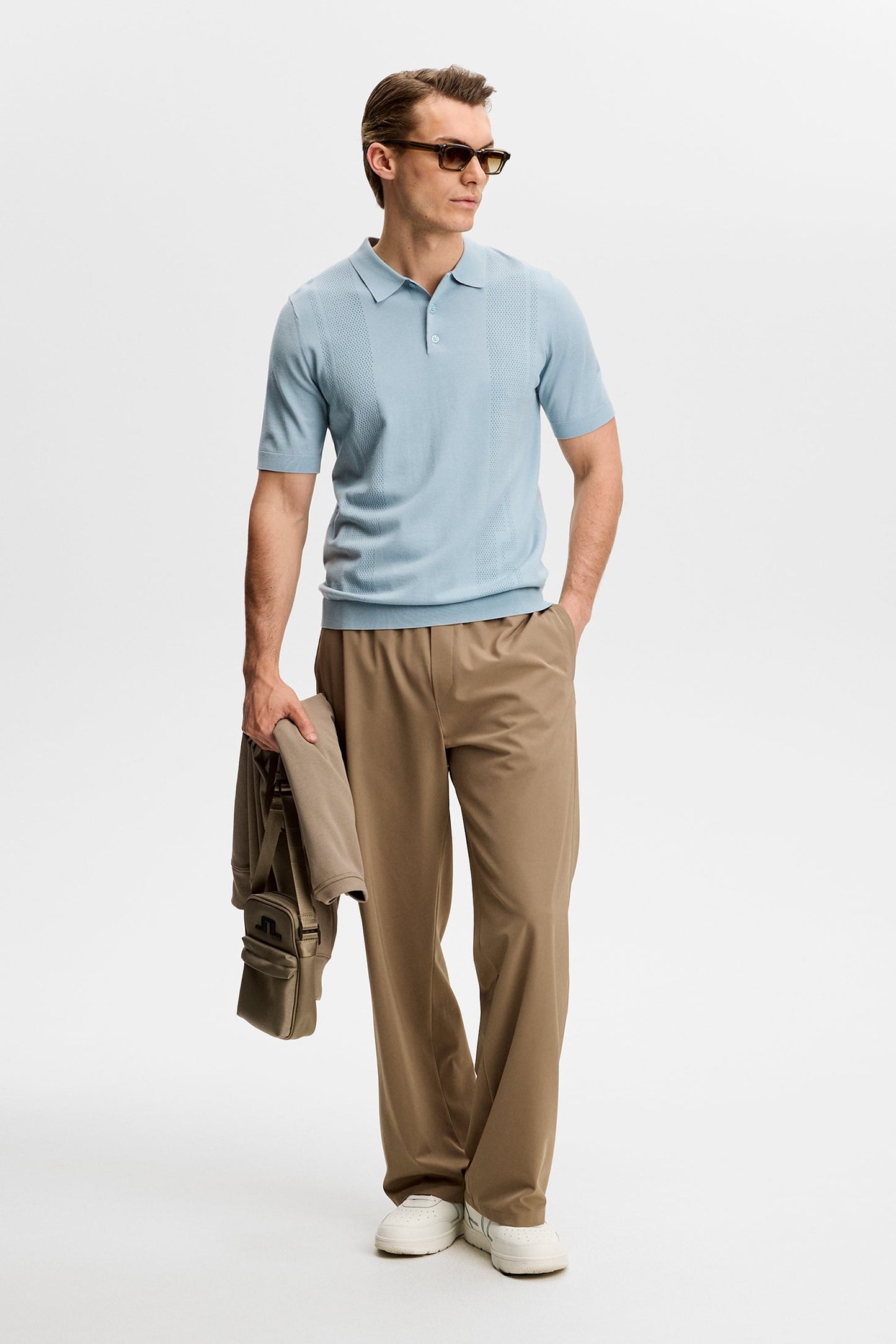 Reymond Seasonal Knit Polo / Forget-Me-Not
