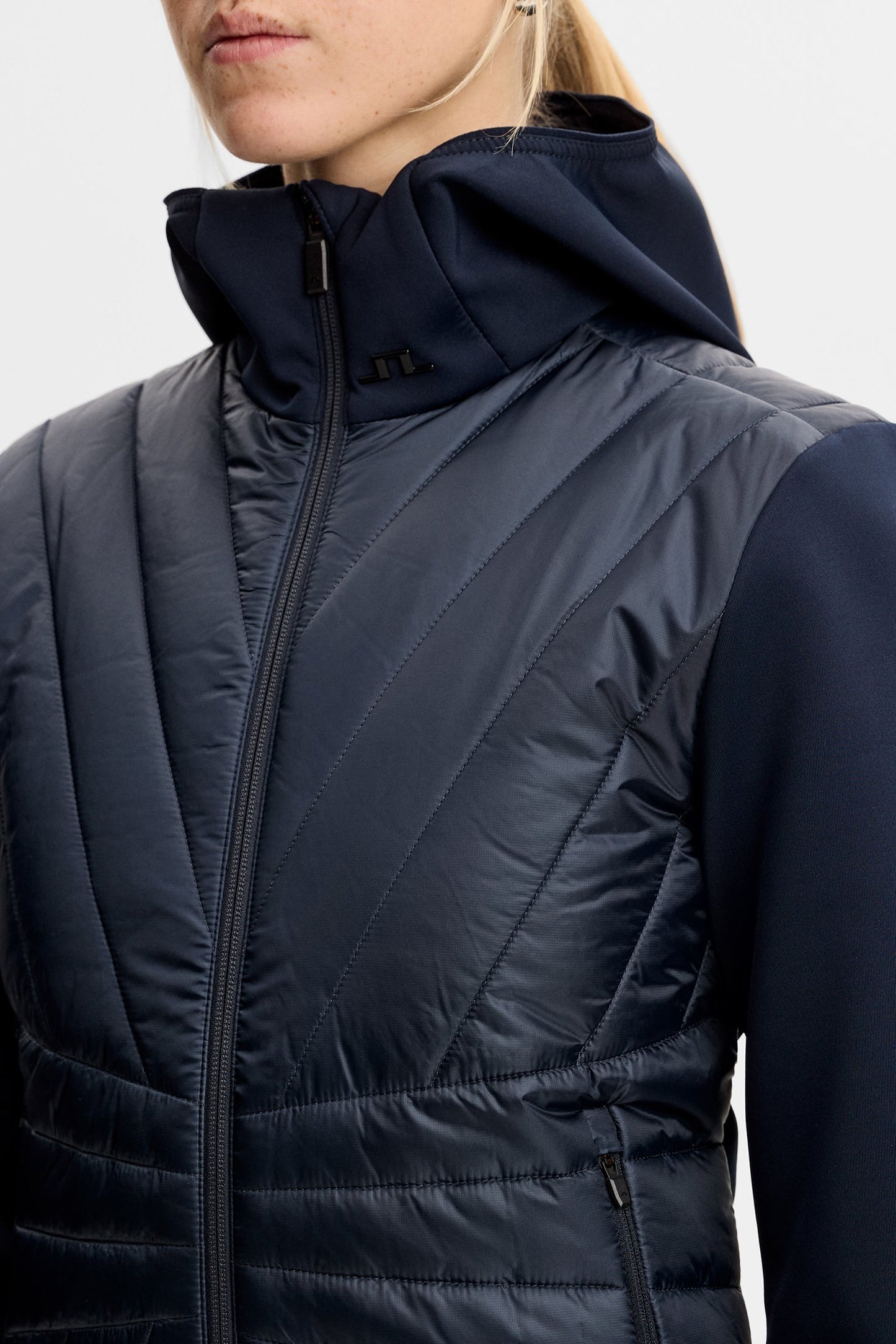 Holma Quilt Hybrid Hood / Navy