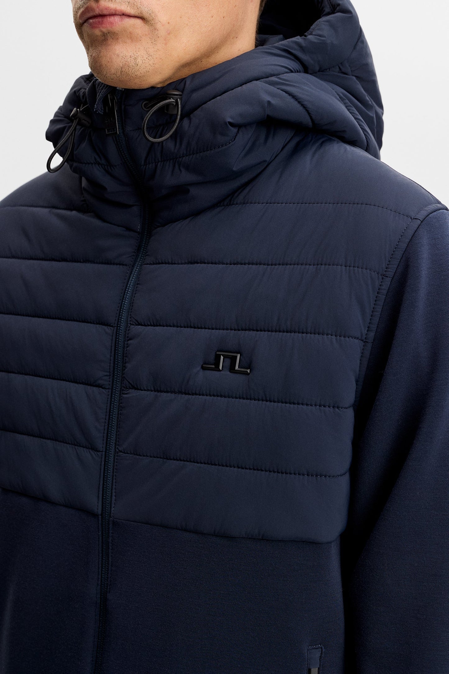Gage Hybrid Hood Jacket / Navy