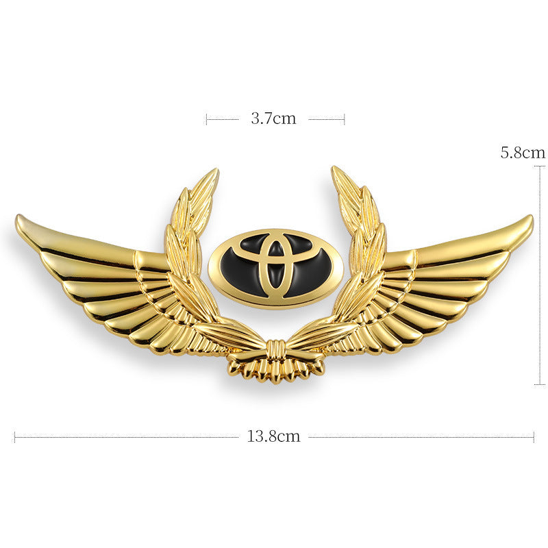 Autocollants de carrosserie 3D dorés pour voiture pour masquer les rayures, autocollants décoratifs, ailes, étiquette latérale, autocollants de logo de voiture