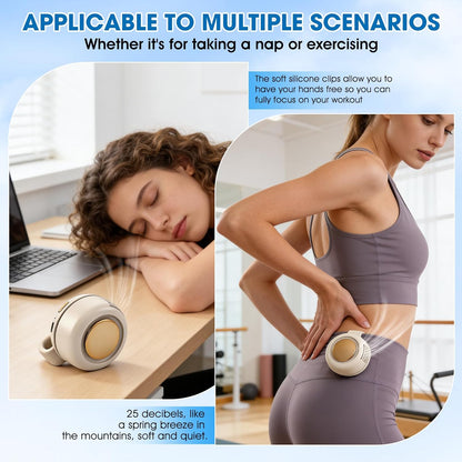 Tragbarer geräuschloser Mini-Ventilator ohne Flügel mit Clip