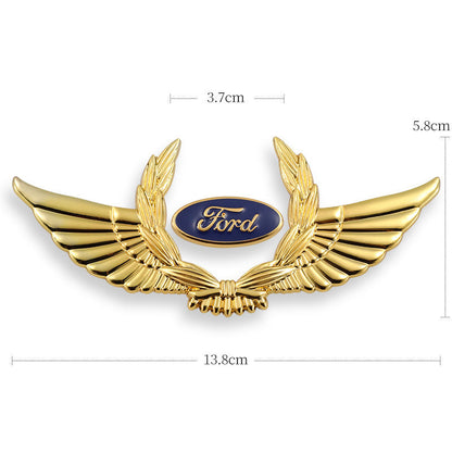 Autocollants de carrosserie 3D dorés pour voiture pour masquer les rayures, autocollants décoratifs, ailes, étiquette latérale, autocollants de logo de voiture