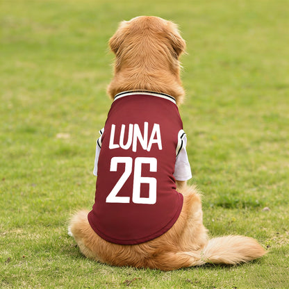 Personalized Breathable Pet Shirt with Name & Number | inCloth62