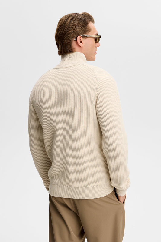Alexis Full Zip Cardigan / Moonbeam