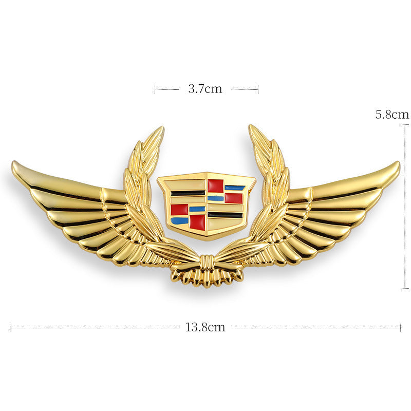 Autocollants de carrosserie 3D dorés pour voiture pour masquer les rayures, autocollants décoratifs, ailes, étiquette latérale, autocollants de logo de voiture