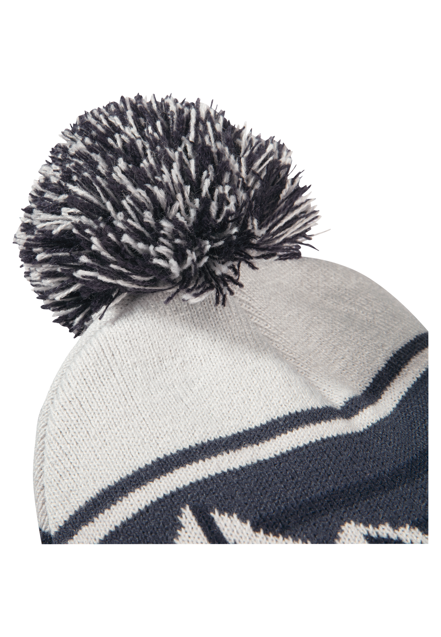STRIPY POMPOM BEANIE K