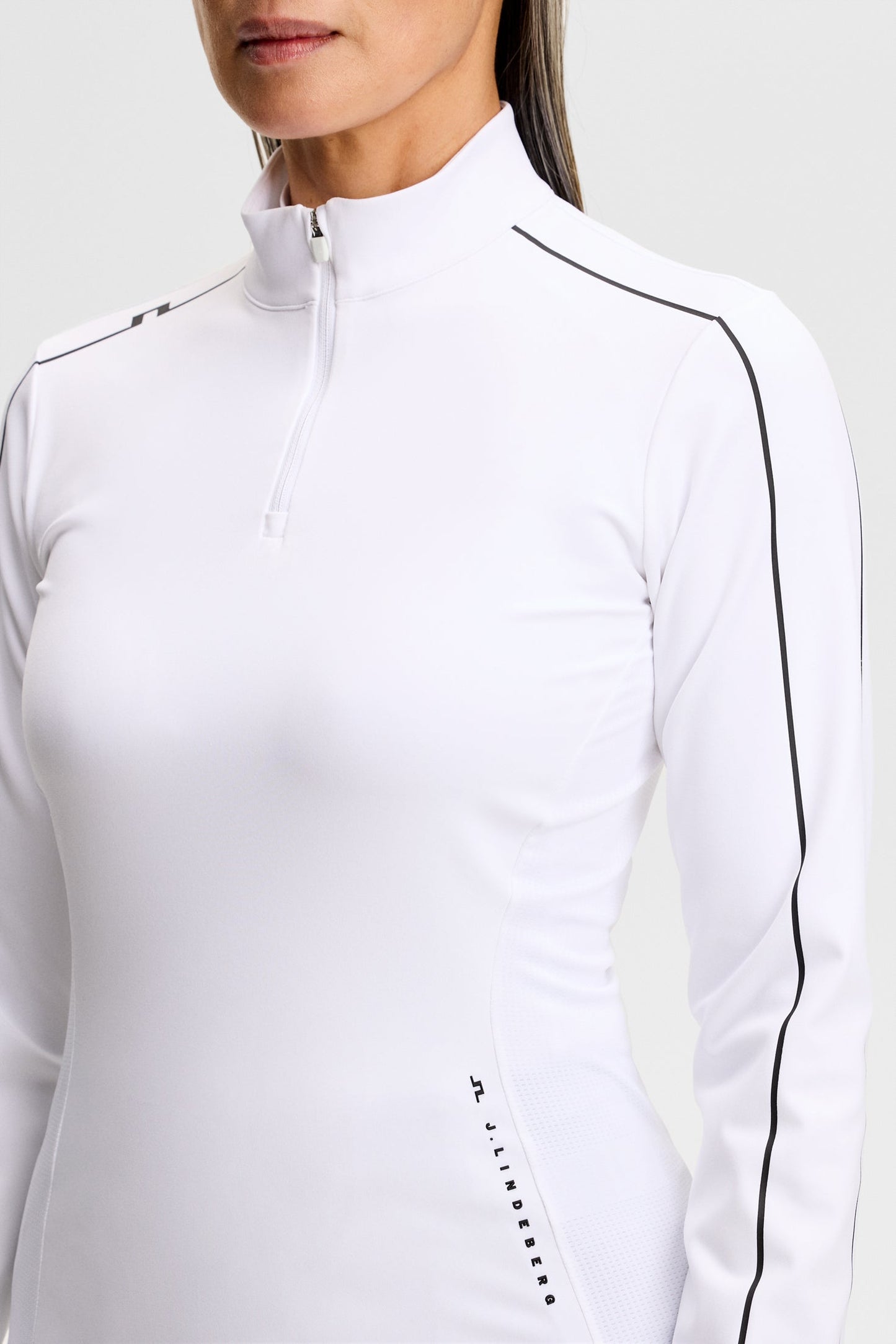 Adiola Quarter Zip Mid Layer / White