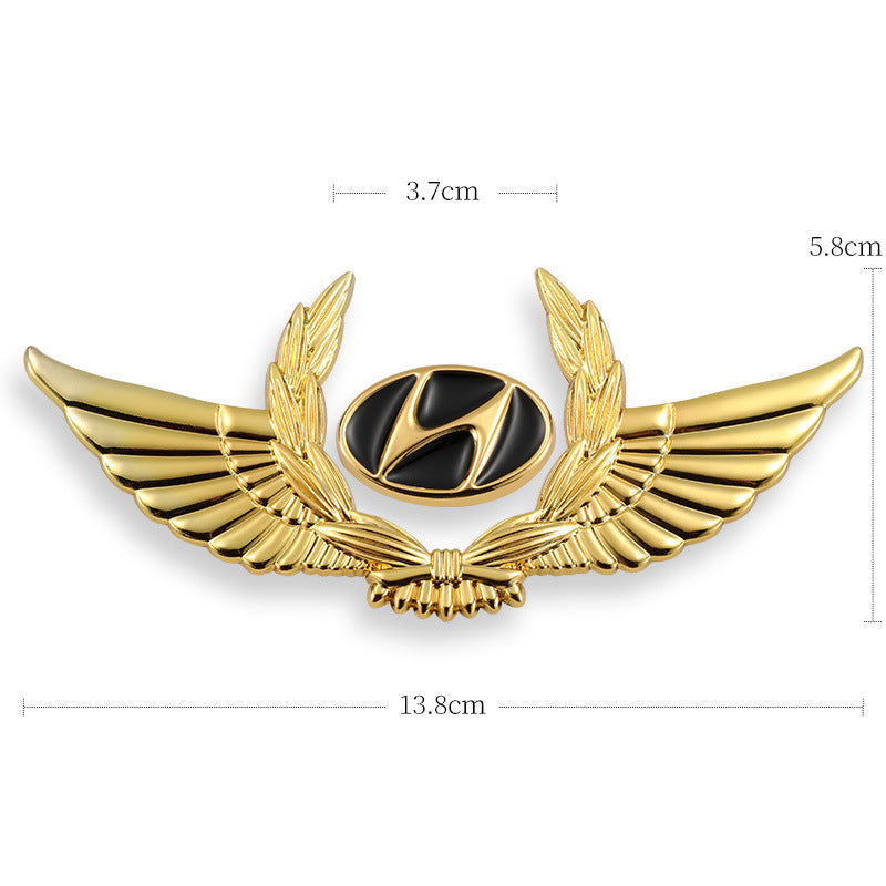 Autocollants de carrosserie 3D dorés pour voiture pour masquer les rayures, autocollants décoratifs, ailes, étiquette latérale, autocollants de logo de voiture
