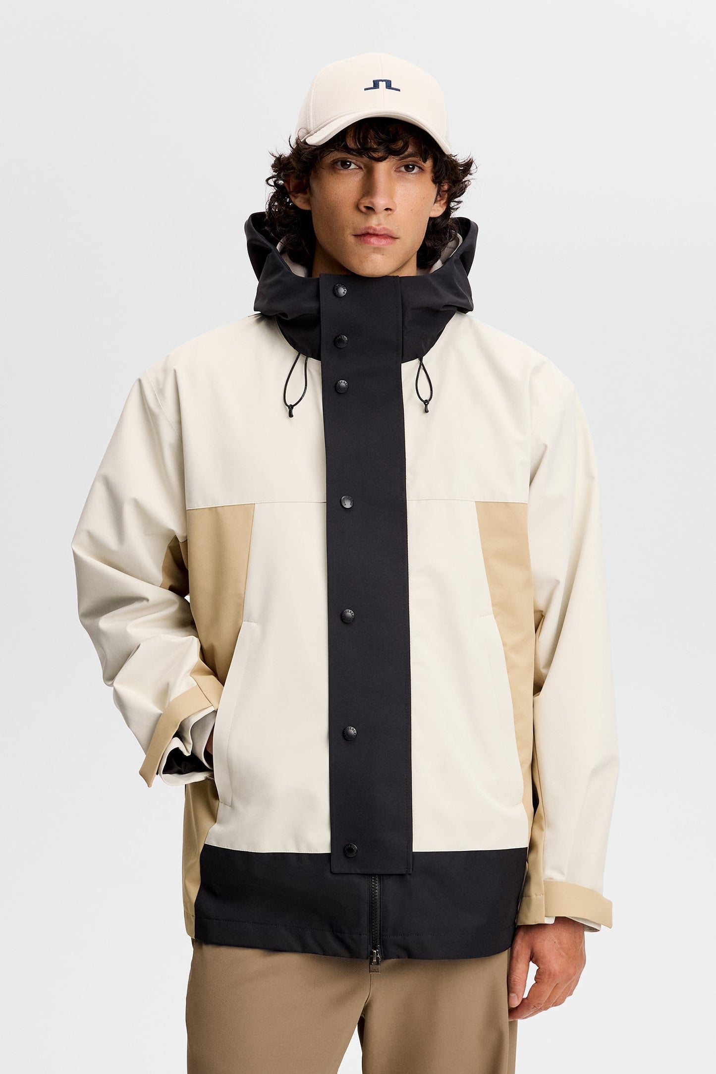 Fabio color block jkt / Black
