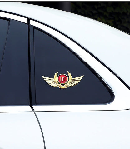 Autocollants de carrosserie 3D dorés pour voiture pour masquer les rayures, autocollants décoratifs, ailes, étiquette latérale, autocollants de logo de voiture