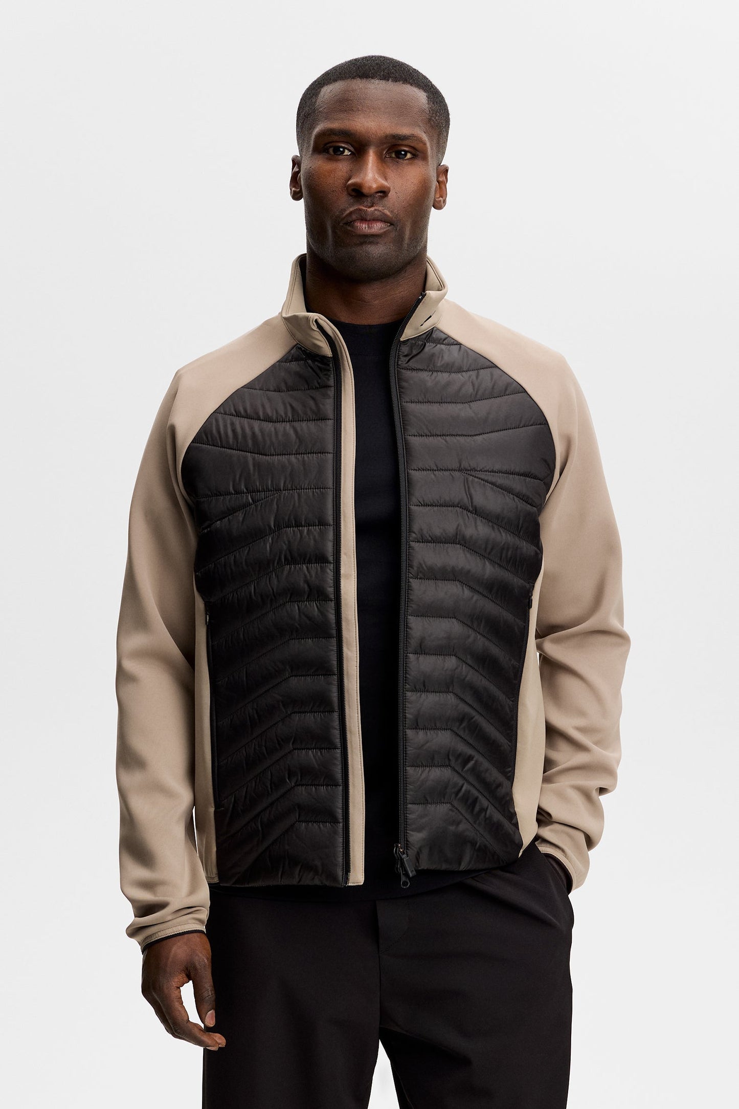 Heyden Quilt Hybrid Jacket / Brindle