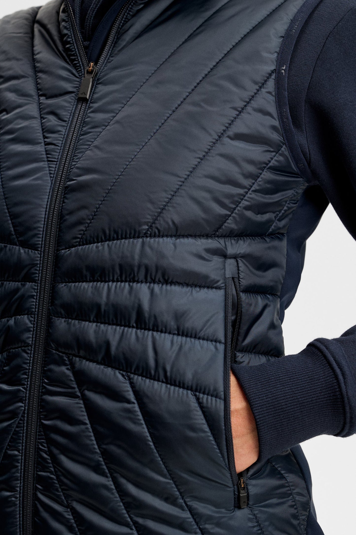 Holma Quilt Hybrid Vest / Navy