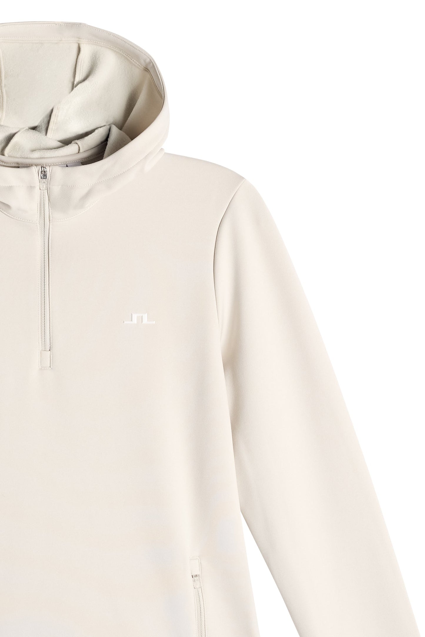 Aerielle Quarter Zip Hood / Moonbeam