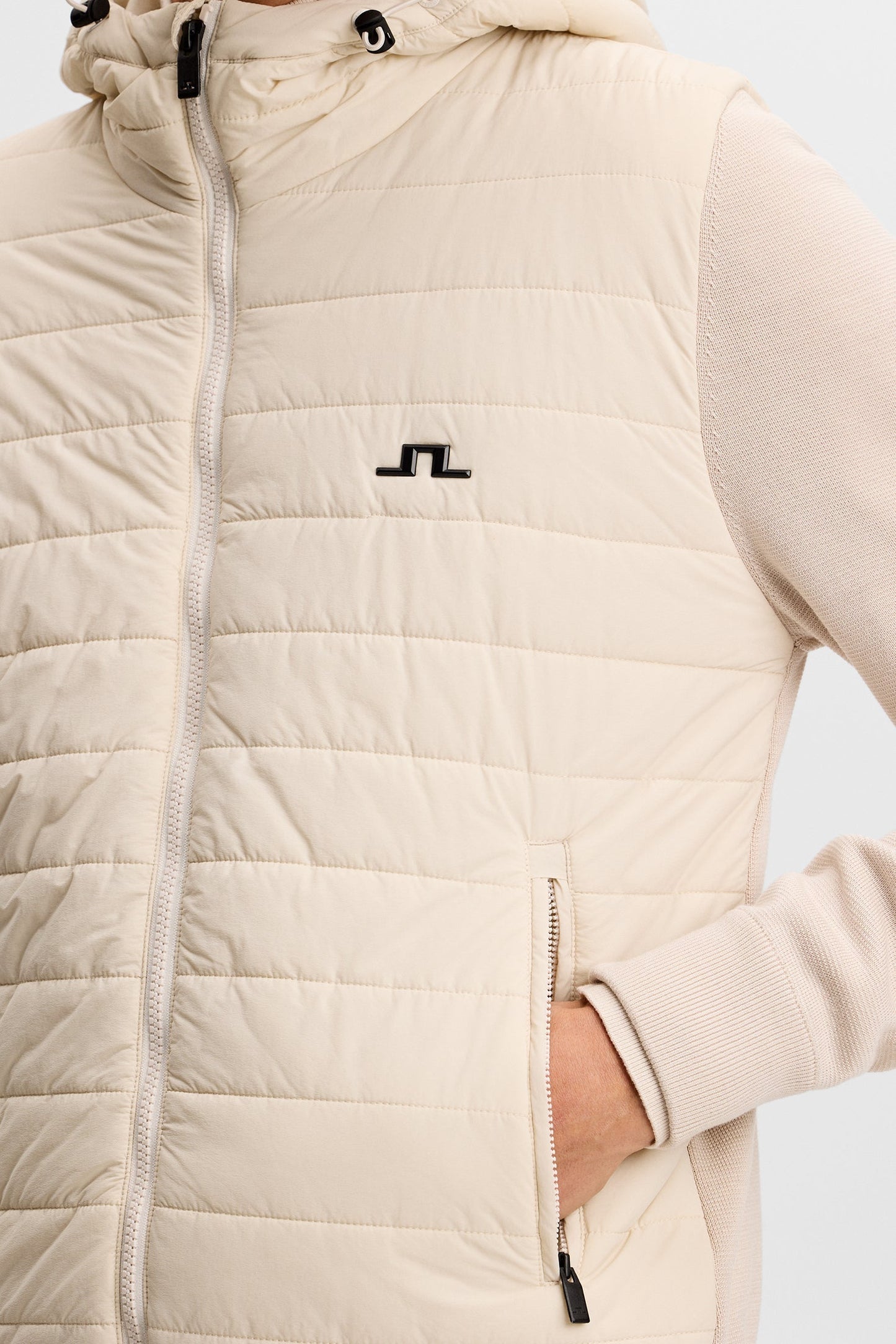 Ebbe Hybrid Knit Hoodie / Moonbeam