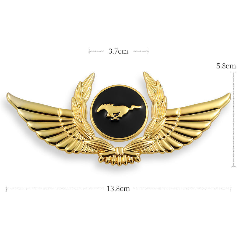 Autocollants de carrosserie 3D dorés pour voiture pour masquer les rayures, autocollants décoratifs, ailes, étiquette latérale, autocollants de logo de voiture