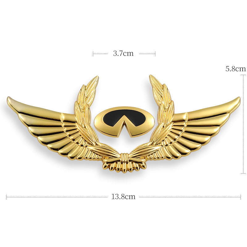 Autocollants de carrosserie 3D dorés pour voiture pour masquer les rayures, autocollants décoratifs, ailes, étiquette latérale, autocollants de logo de voiture