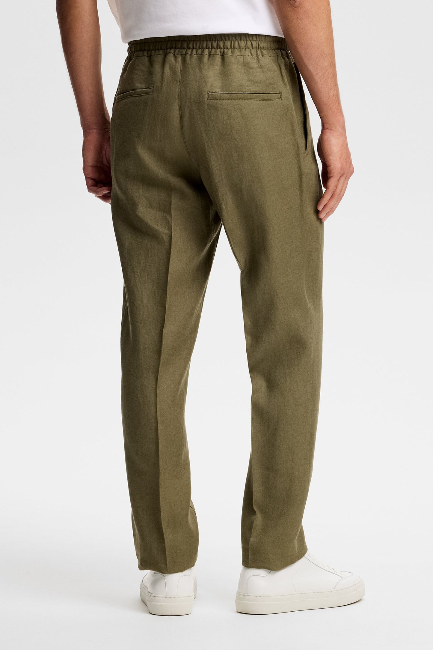 Soren Drape Linen Pants / Kalamata