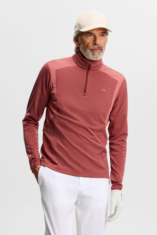 Lukas Quarter Zip Mid Layer / Apple Butter