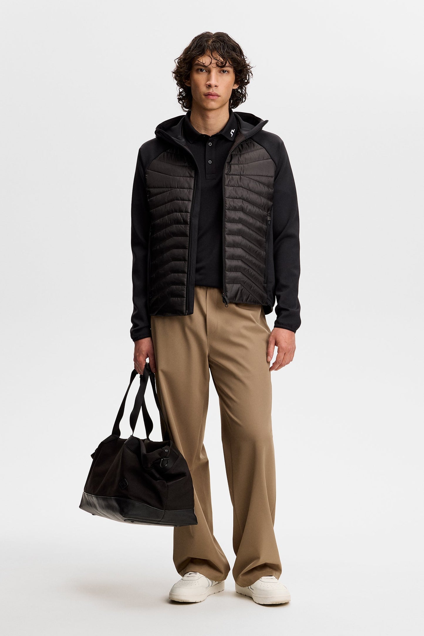 Heyden Quilt Hybrid Hood / Black