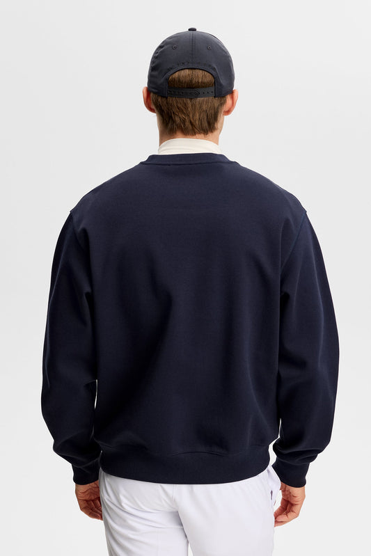 Club Printed  Crew Neck / Navy