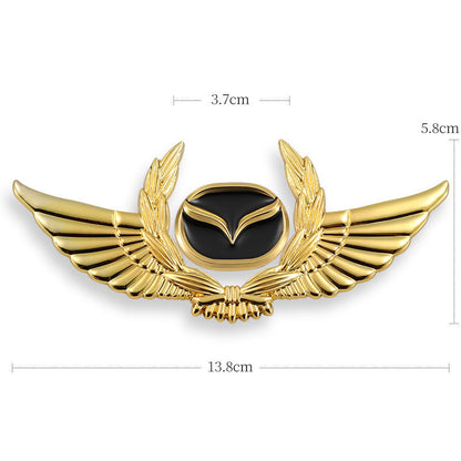 Autocollants de carrosserie 3D dorés pour voiture pour masquer les rayures, autocollants décoratifs, ailes, étiquette latérale, autocollants de logo de voiture
