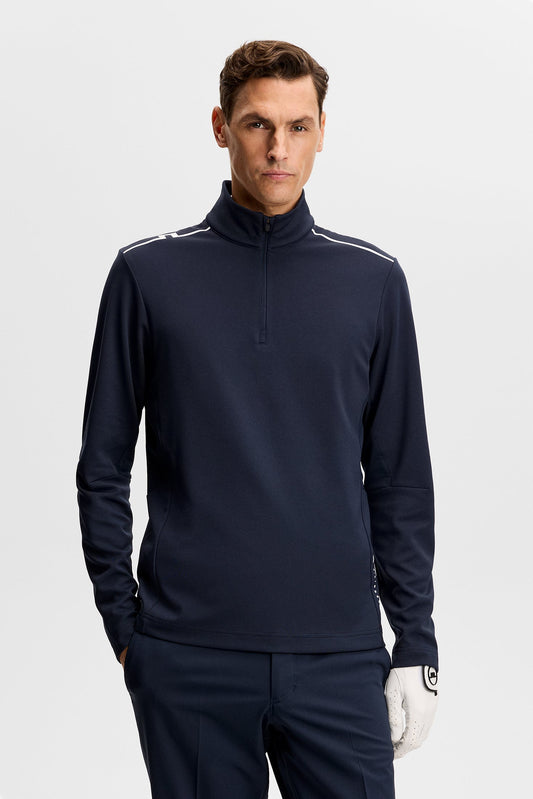 Leon Quarter Zip Mid Layer / Navy