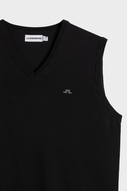 Liam Knitted Vest / Black