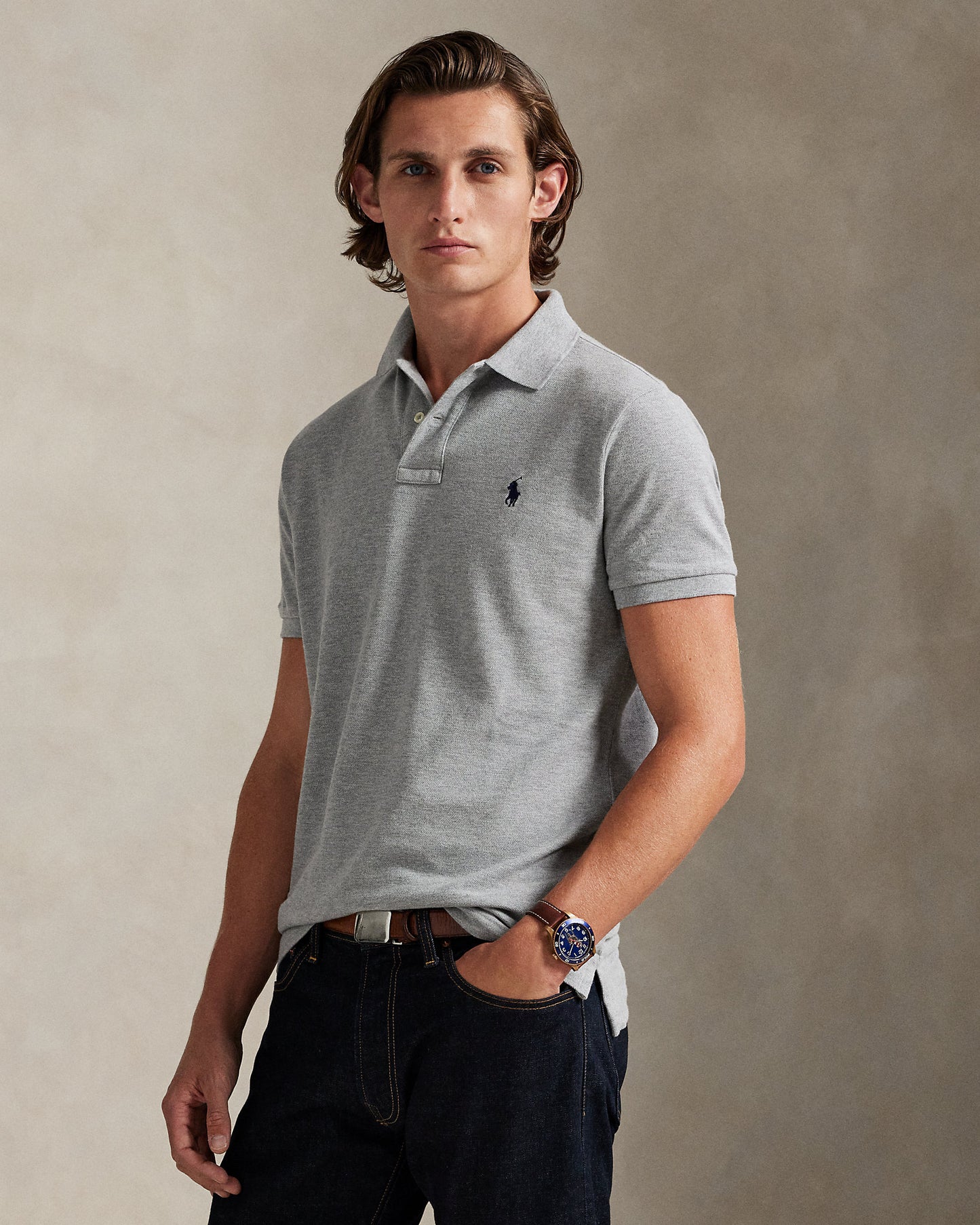 The Iconic Custom Slim Fit Mesh Polo